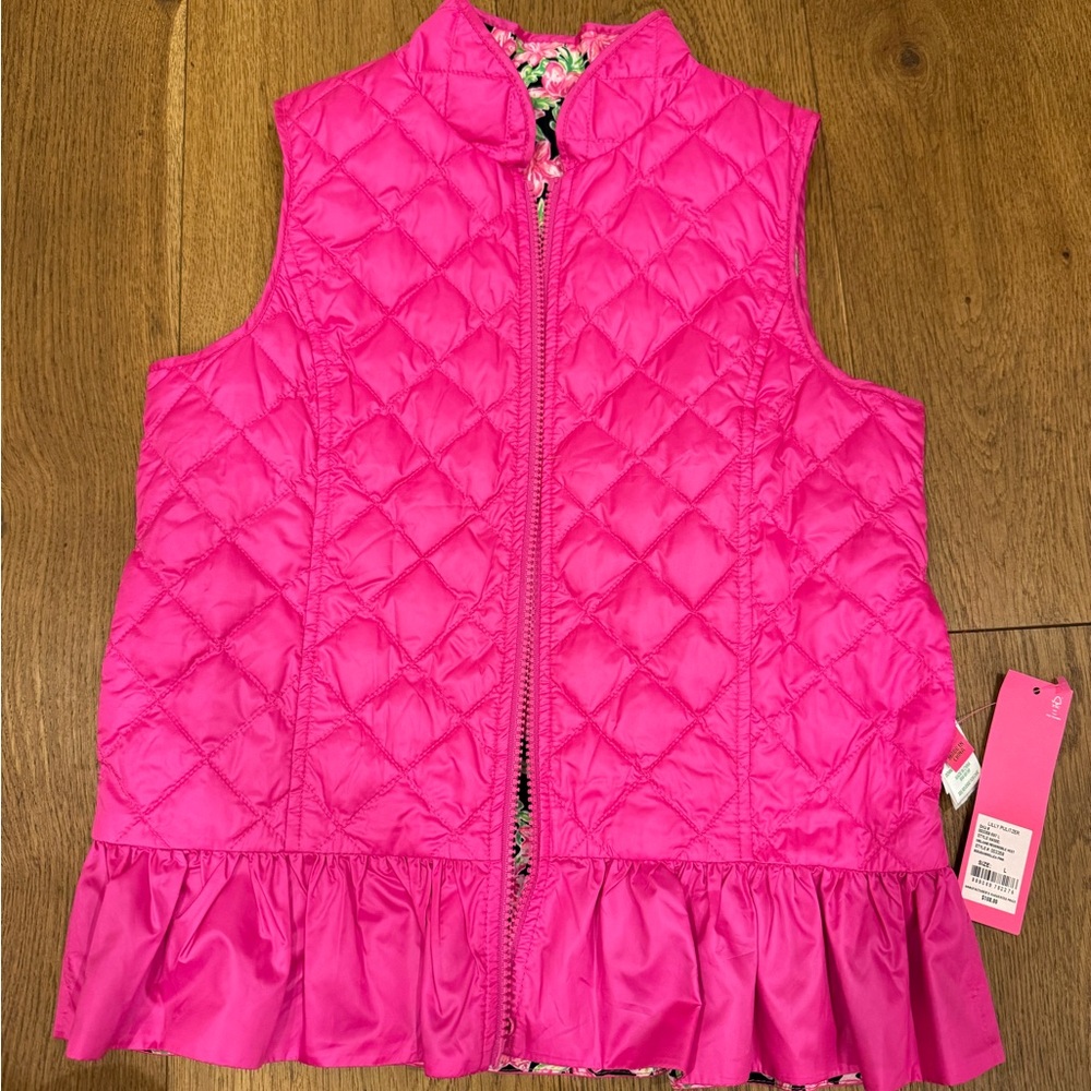 Lilly Pulitzer kids reversible vest size 8-10. Never worn 🩷